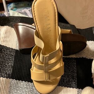 Italian Shoemakers Tan Platform Sandals